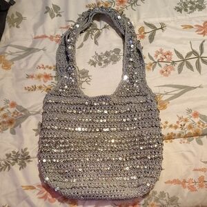 Silver Sequin Women's Bag
